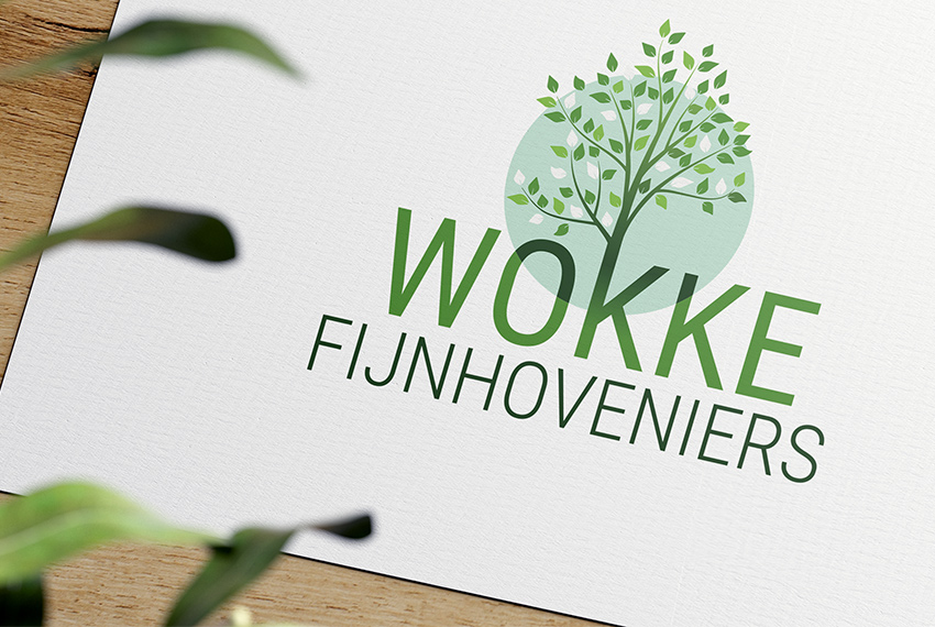 Modern en groen logo voor hovenier
