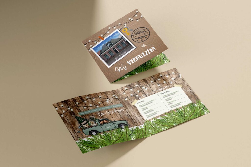 Verhuiskaartje ontwerpen