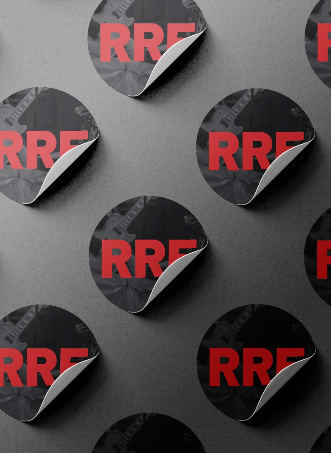 Ronde stickers ontwerp grafisch vormgever