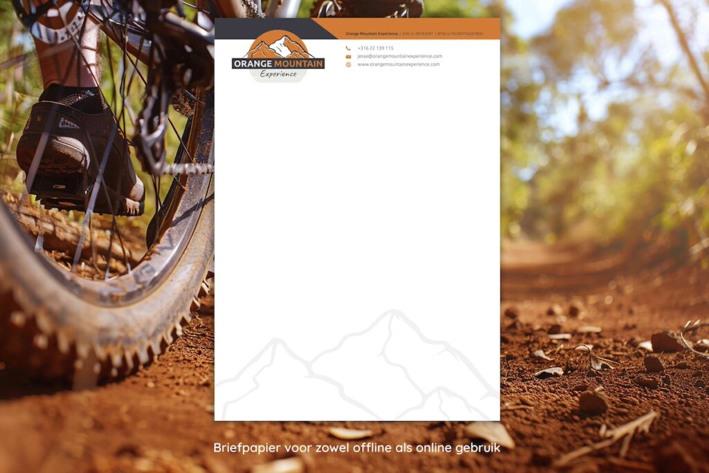 Briefpapier en factuur layout ontwerp