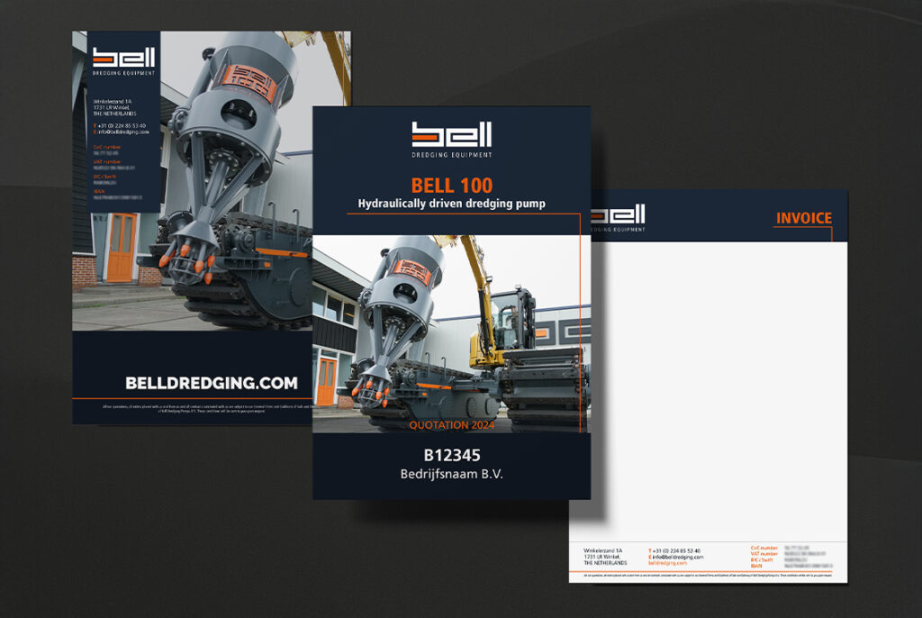 Factuur layout ontwerp voor lokaal bedrijf in Noord-Holland